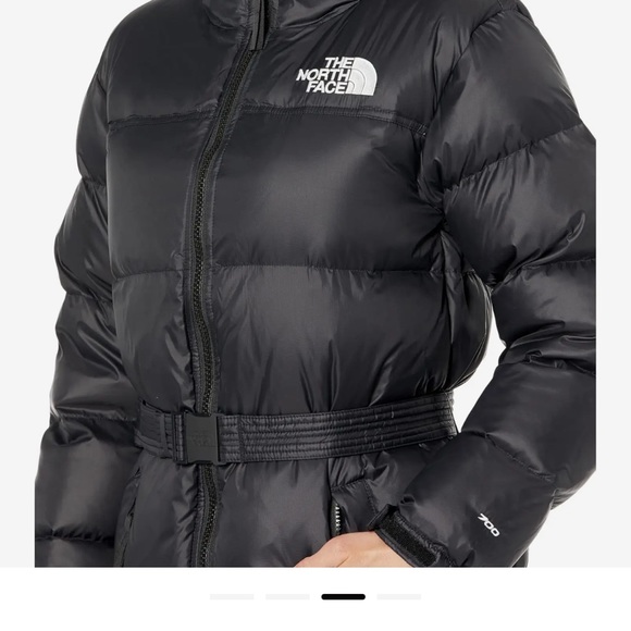North Face Nuptse Belted Mid Black - Picture 3 of 3